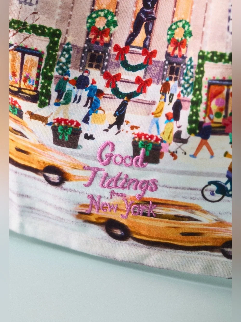 Anthropologie Holiday in the City Dish Towel, New York
